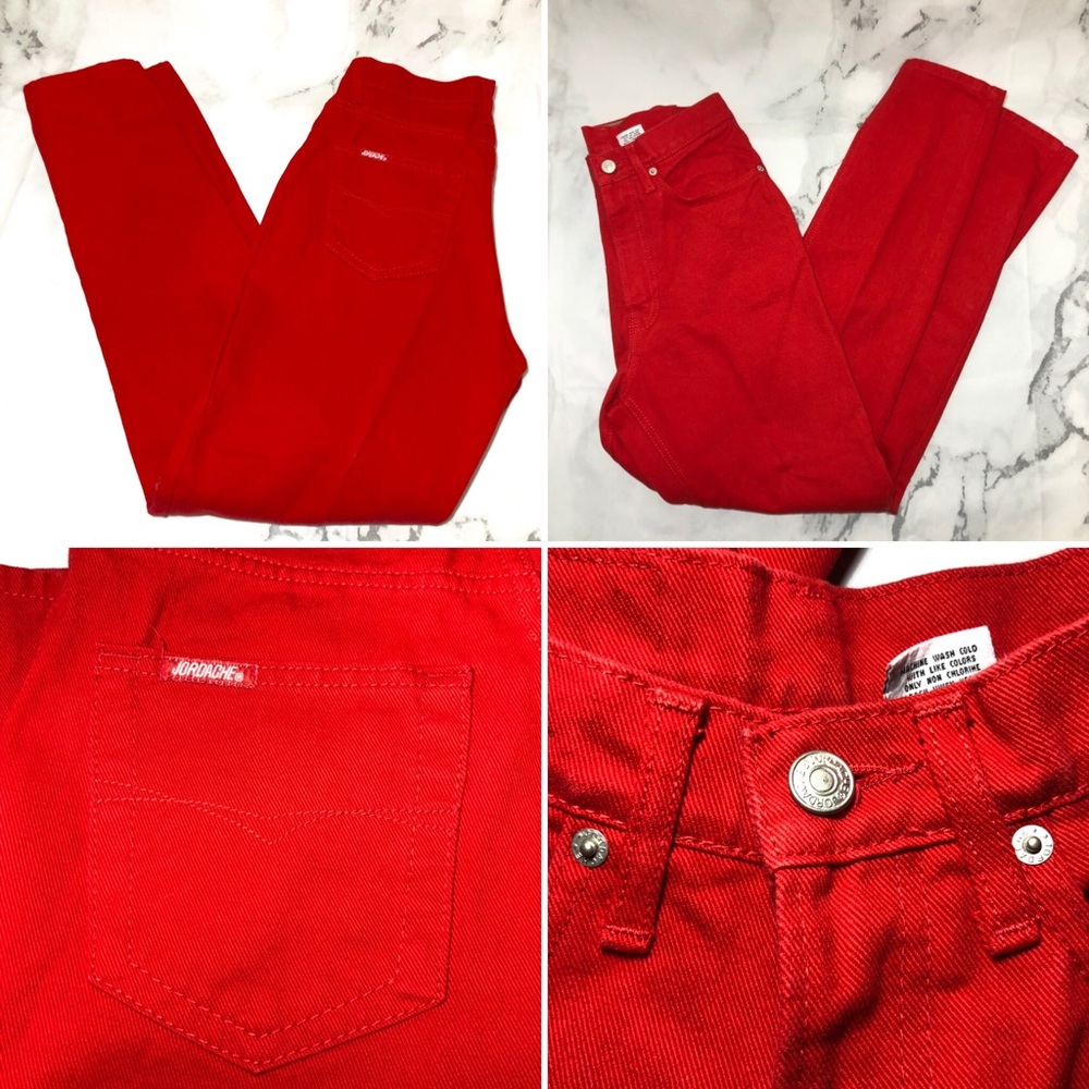 VTG Red Jordache High Waisted “Mom Jeans”
